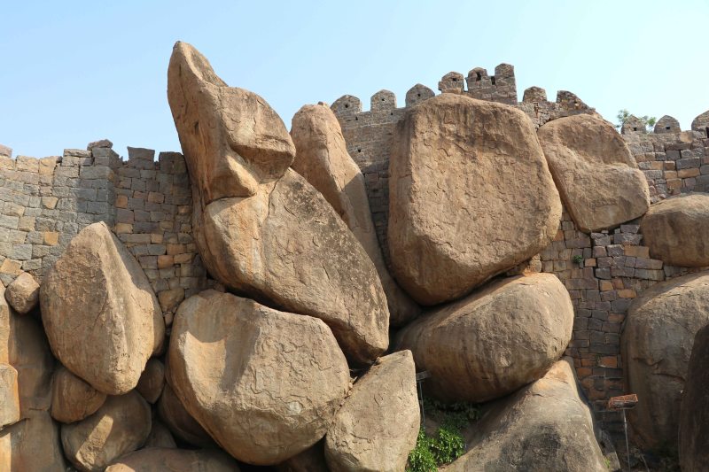 massive boulders
